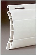 5 x 2 Meter PVC Rollladenlamelle Profil Rolladenlamelle Maxi 52mm Farbe: Grau 52mm Deckhöhe Grau, 52