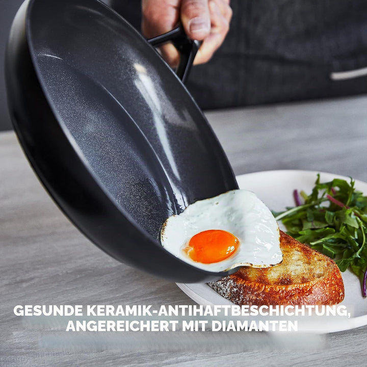 GreenPan SmartShape Gesunde 28 cm Keramik Antihaft Bratpfanne, PFAS-frei, Induktionsgeeignet, Backof
