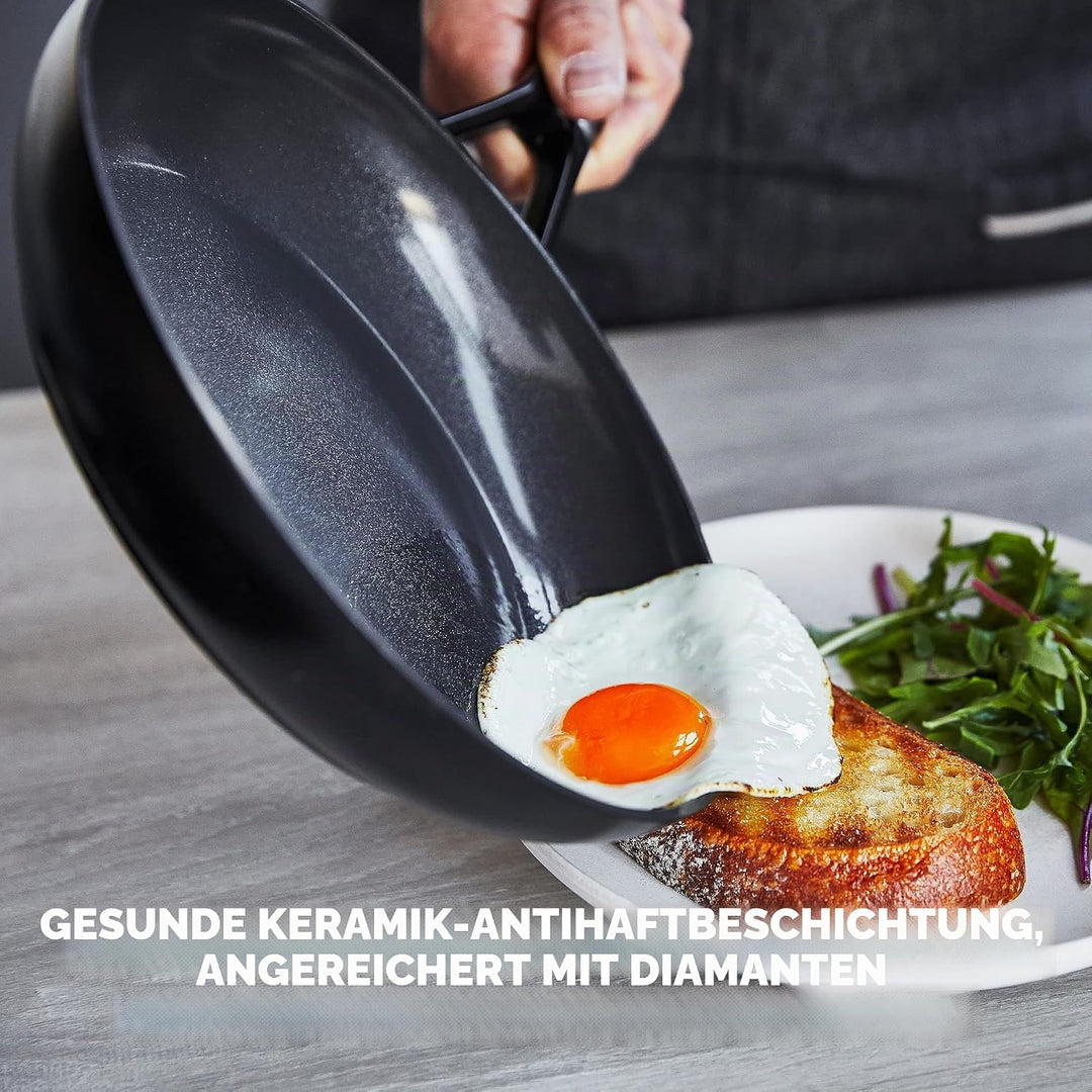 GreenPan SmartShape Gesunde 28 cm Keramik Antihaft Bratpfanne, PFAS-frei, Induktionsgeeignet, Backof