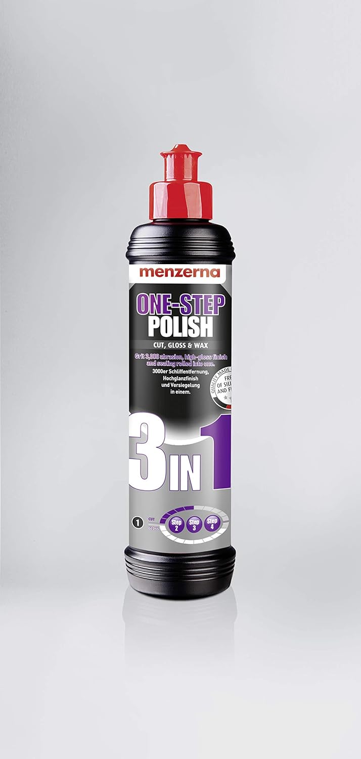 detailmate ONE STEP Polier Set - menzerna Polish passend für SPTA 125mm Exzenter Poliermaschine 15mm