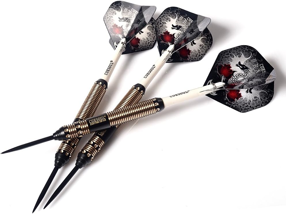 CUESOUL Dragon Deluxe Messing Steel Dartpfeile, 21 Gramm J2108 25 Gramm, J2108 25 Gramm
