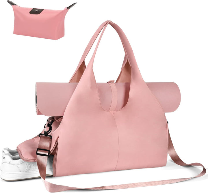 Aucuu Sporttasche, Reisetasche mit Schuhfach & Nassfach, Gross Gym Tasche für Yogamatten & Yoga-Zube