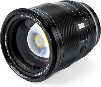 VILTROX Pro 75 mm f/1.2 E für Sony E-Mount, 75 mm f1.2 Autofokus Prime Objektiv für Sony E Mount Mir