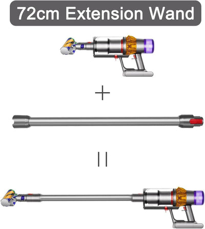 Verlängerungsrohr für Dyson V11 V15 V10 V8 V7 Stabstaubsauger, Ersatz Teleskoprohr Schnellspanner Ve