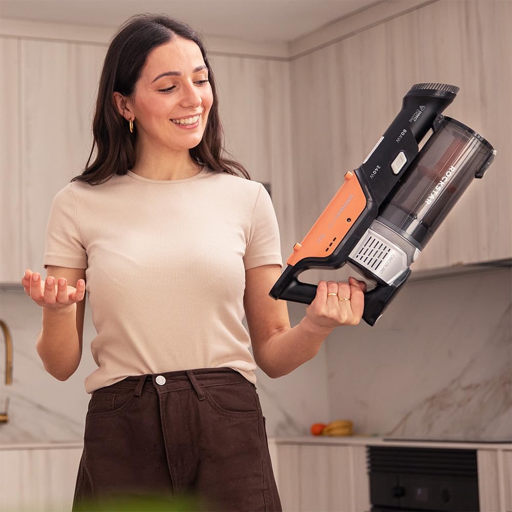 Cecotec Staubsauger Kabellos Conga Rockstar S30 Flex. Ultraleicht 2,5 kg, 80 AW, BLDC-Motor, 240 W,
