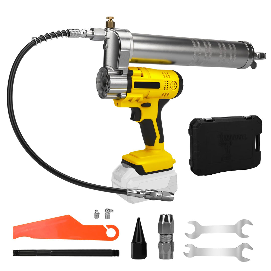 WingFly Akku Fettpresse für Dewalt 20V Batterie, 10000 PSI Elektrische Fettpresse mit 54cm Hochdruck