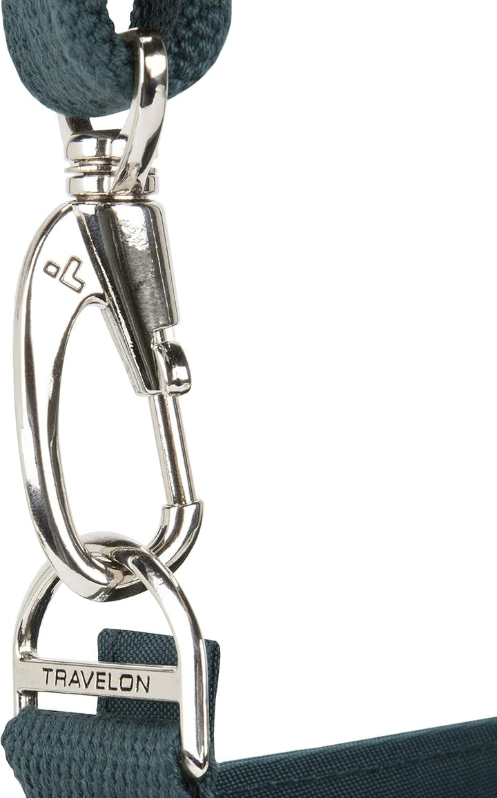 Travelon Unisex Essentials Anti-Diebstahl aufgesetzte Tasche Crossbody-Tasche Einheitsgrösse Pfau, E