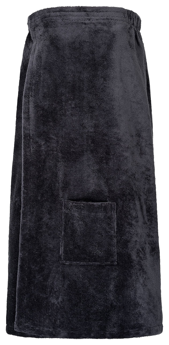 Floringo Luxus Saunakilt/Sauna-Kilt Twin-Star Damen mit Klettverschluss und aufgesetzter Tasche - Sc