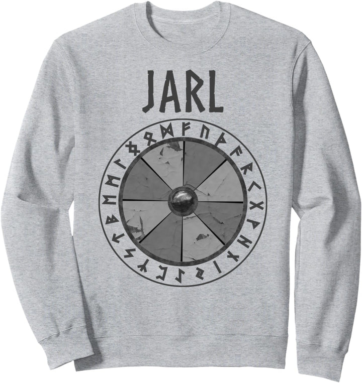 Wikinger Jarl mit nordischem Runenschild Sweatshirt