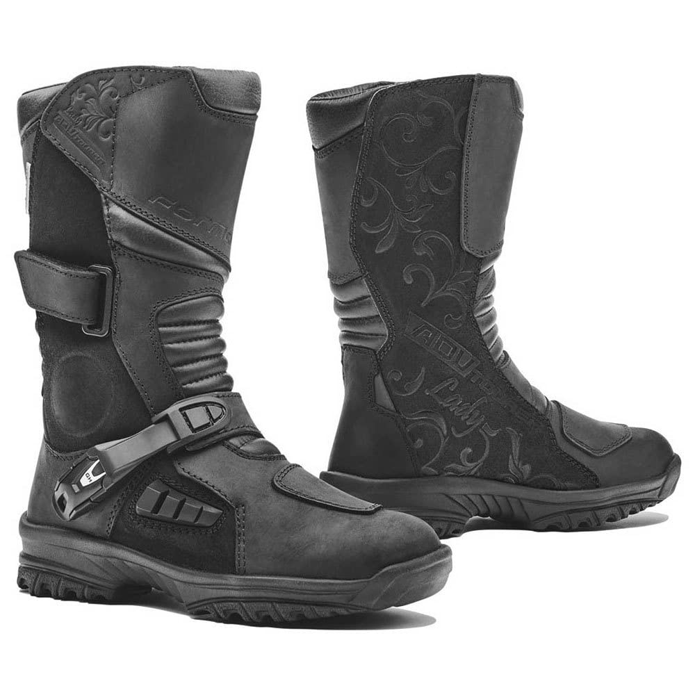 Forma ADV Tourer Dry Damen Motorradstiefel 40 EU Schwarz, 40 EU Schwarz
