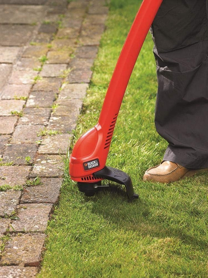 Black+Decker Elektro Rasentrimmer, Motorsense, (300W, 25 cm Schnittbreite, Zweihand-Ausführung, Fade