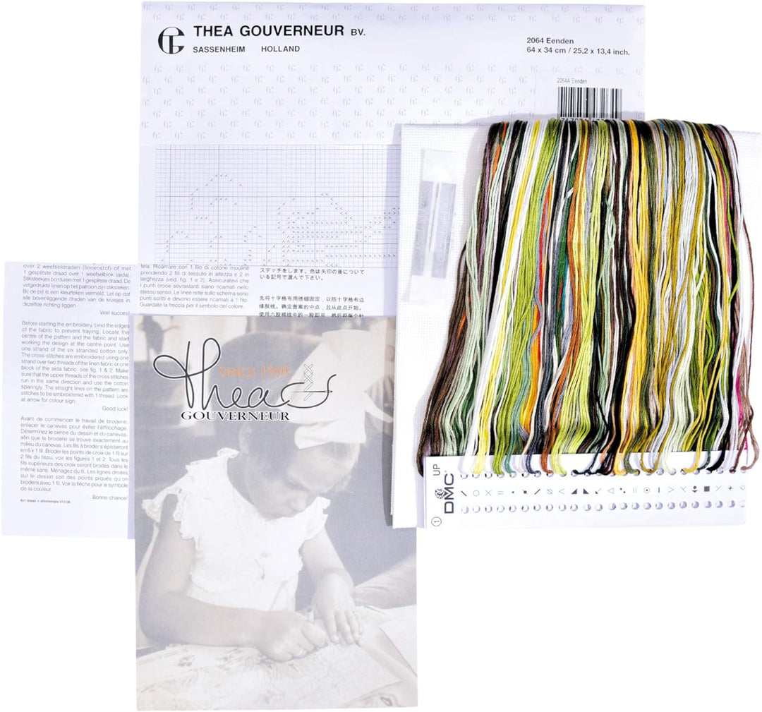 Thea Gouverneur - Kreuzstich-Set - Enten - Aida - 18 Count - Für Erwachsene - 2064A, Enten
