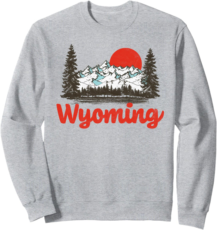 Retro Wyoming Outdoors 80's Mountain Vintage style Sweatshirt