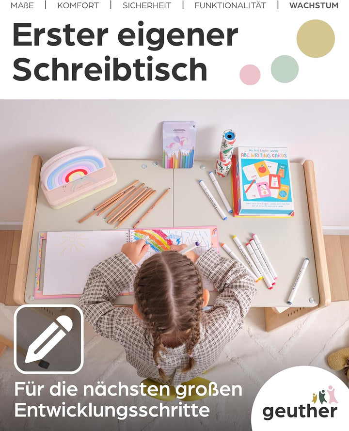 Geuther 4-in-1 Beistellbett Baby Hato, Baby Erstausstattung für Babyzimmer ab Geburt I Babybett mit