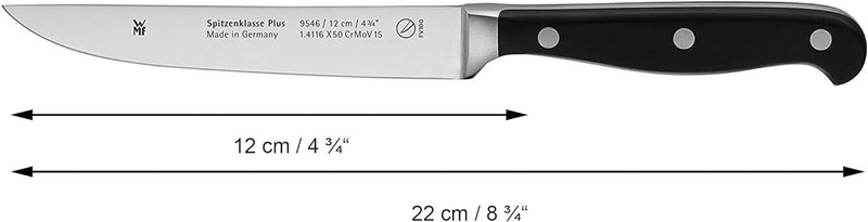 WMF Spitzenklasse Plus Steakmesser 22 cm, Made in Germany, Messer geschmiedet, Performance Cut, Spez