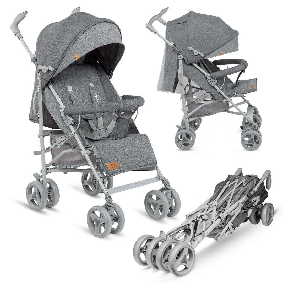 LIONELO Irma Kinderwagen bis 15 kg, Kinderwagen, leichter moderner Kinderwagen mit Liegefunktion, fa