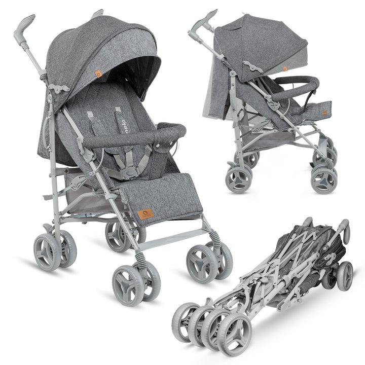 LIONELO Irma Kinderwagen bis 15 kg, Kinderwagen, leichter moderner Kinderwagen mit Liegefunktion, fa