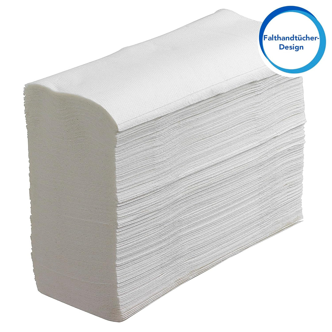 Scott Multifold Handtücher 3749 – gefaltete Papierhandtücher – 16 Packungen x 250 weisse Papierhandt