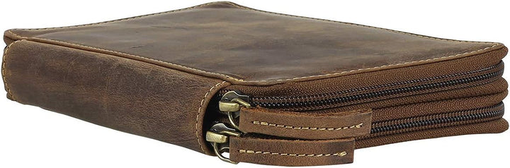 Greenburry Vintage Leder Stifteetui Federmäppchen Stiftemappe Mäppchen 1573-25