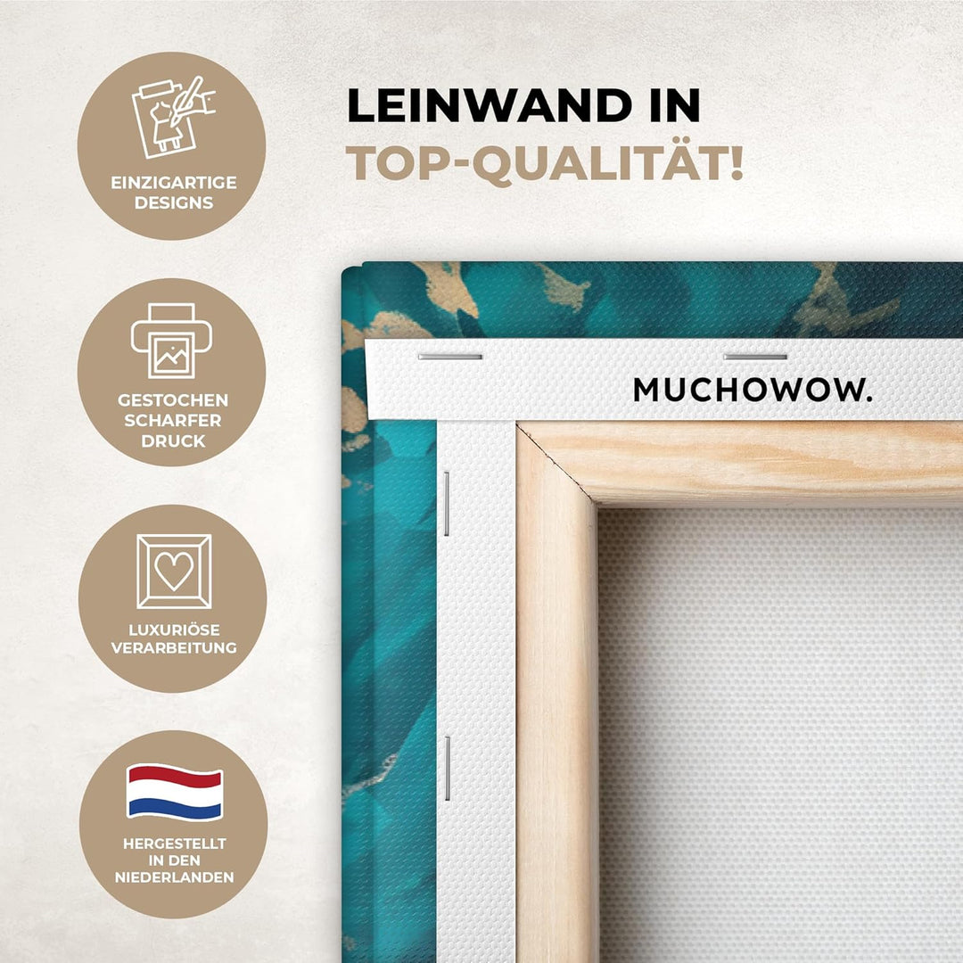 MuchoWow© Leinwandbild Gross 120x80 cm XXL Dekoration Wohnzimmer Bilder Pictures Wall Decoration Liv