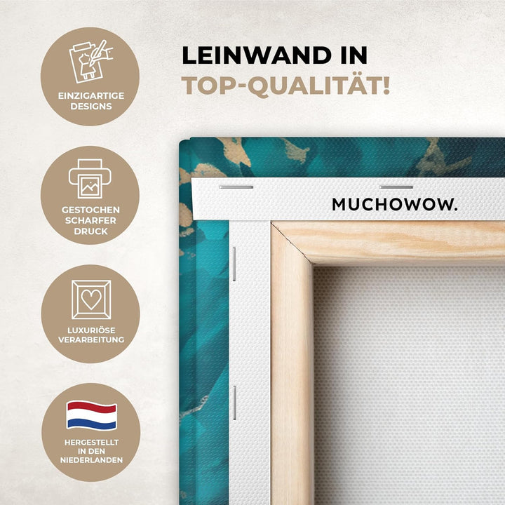 MuchoWow© Leinwandbild Gross 120x80 cm XXL Dekoration Wohnzimmer Bilder Pictures Wall Decoration Liv
