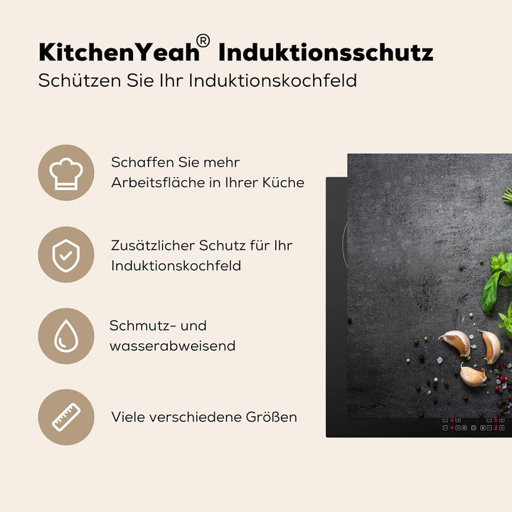 KitchenYeah© Herdabdeckplatte Einteilig Ceranfeld Abdeckplatte für Induktionsschutz Ceranfeldabdecku