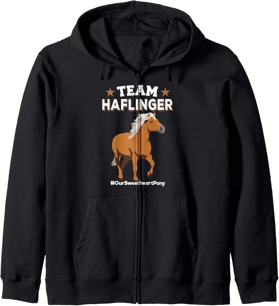 Team Haflinger - #OurSweetheartPony - Haflinger Pferd Kapuzenjacke