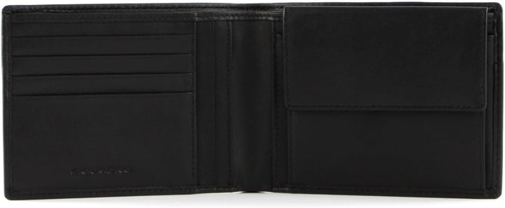 Piquadro Urban Börse mit Münzfach 13 cm Black