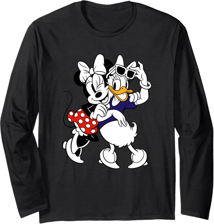 Disney Mickey and Friends Minnie Mouse and Daisy Duck BFF Langarmshirt