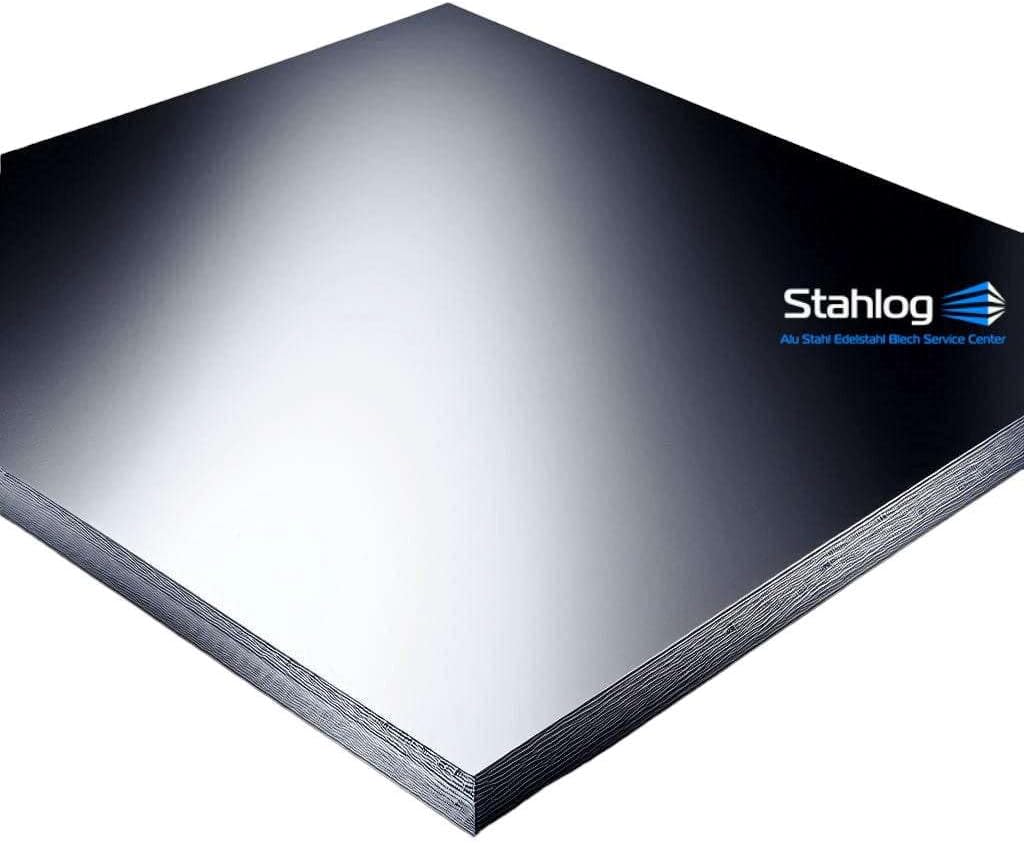 Stahlblech verzinkt von Stahlog, DX51 + Zink, WN: 1.0226, Feinblech, Stärke: 1 mm, Masse: 800 x 1000