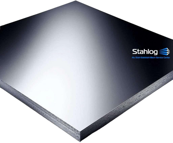 Edelstahlblech von Stahlog, 1.4301, AISI 304 (V2A), X5CrNi18-10, Stärke: 3 mm, Masse: 300 x 400 mm 3