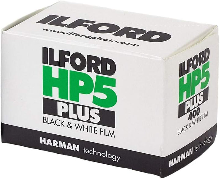 Ilford HP5 Plus Schwarzweissfilm, 35mm, 36 Belichtungen pro Rolle, 5 Rollen