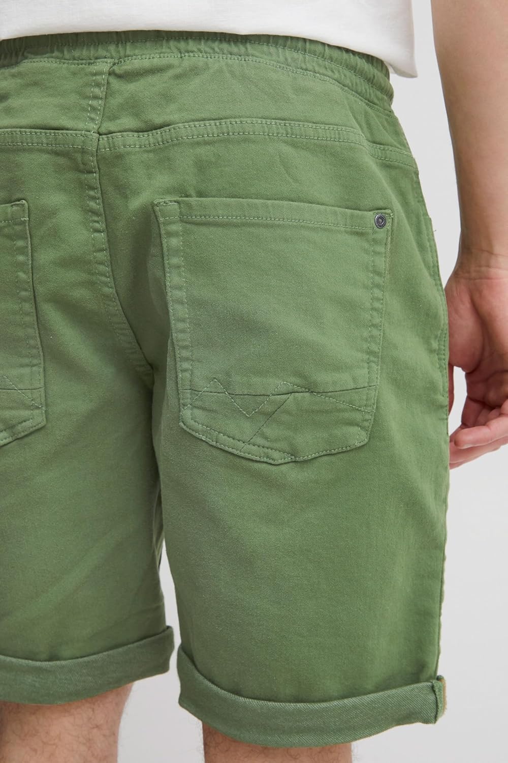 Blend 20715427 Herren Jeans Shorts Kurze Jogg Denim Shorts mit Stretch 5-Pocket Blizzard Regular Fit