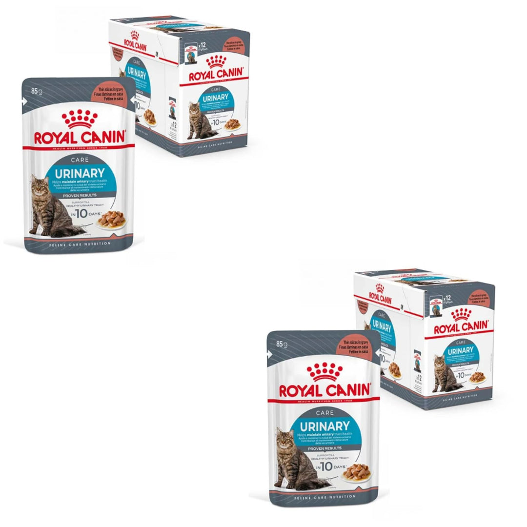 Royal Canin Urinary Care Gravy | Doppelpack | 2 x 12 x 85 g | Kleine Stückchen in Sosse | Zur Förder