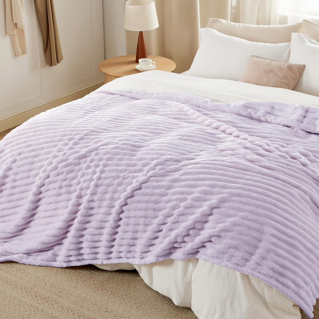 BEDSURE Kuscheldecke Flauschig - Wolldecke &amp; Fleecedecke, Sofadecke, Weiche Warme Grobe Korddecke fü