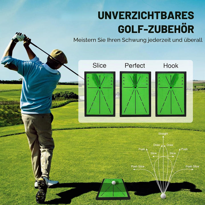 Golf-Trainingsmatte für präzisen Schwung – Swing-Pfad-Feedback, Ballkontrolle & Treffgenauigkeit ver