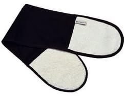 Le Creuset Doppel-Handschuh mit Schlaufe, Einheitsgrösse, Schwarz, Baumwoll-Canvas, 95001000000000,