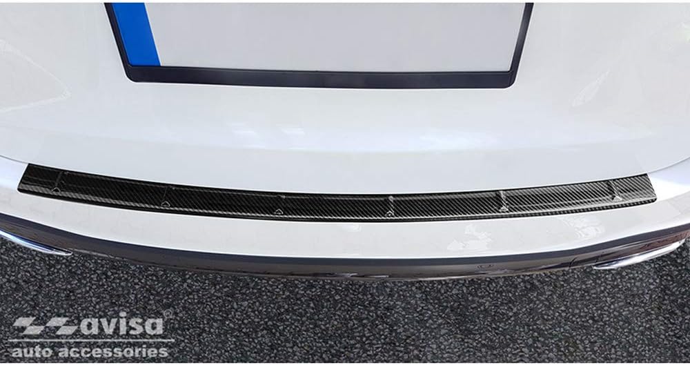 Avisa Echtes 3D Karbon Heckstossstangenschutz kompatibel mit Mercedes GLE II (W167) 2019- inkl. 53 A