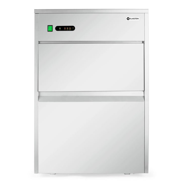 Klarstein Powericer Profi-Eiswürfelmaschine - Eiswürfelbereiter, Ice Maker, LED, geschmacksneutrale