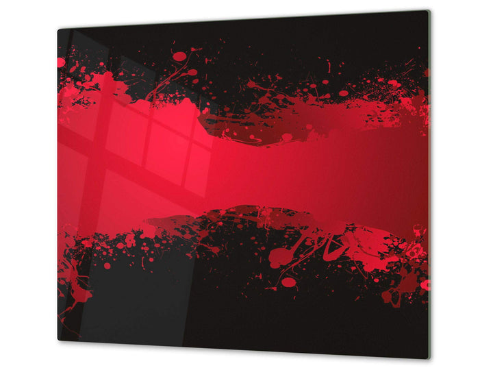 Schneidbrett aus Hartglas und schützende Arbeitsoberfläche – Schneideplatten SINGLE mit 60 x 52 cm u