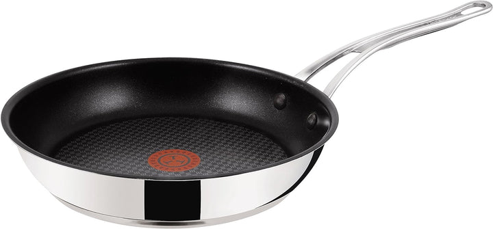 Tefal H80304 Jamie Oliver Premium Inox Induction Wave Pfanne (24 cm, antihaftbeschichtet) edelstahl