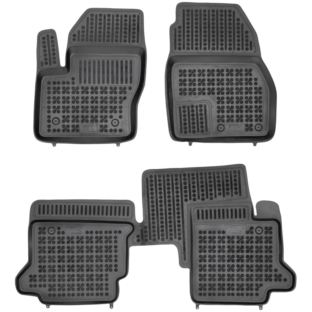 SMK Auto fussmatten gummimatten passt für Ford Transit Connect II 2013-2023 fussmatten Auto für alle