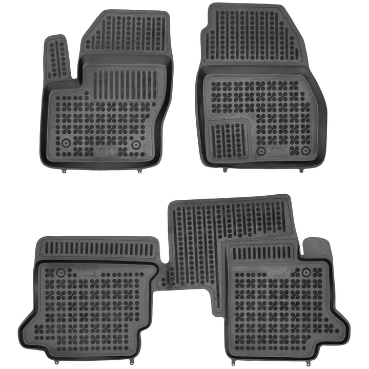 SMK Auto fussmatten gummimatten passt für Ford Transit Connect II 2013-2023 fussmatten Auto für alle