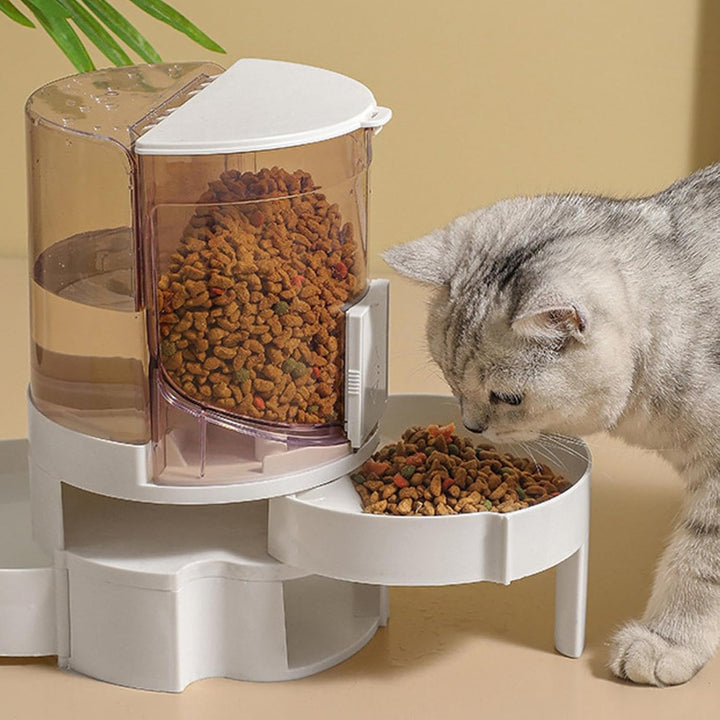 Automatischer Wassernapf für Hunde,Automatischer Katzenfutterautomat - Automatische Futter- und Wass