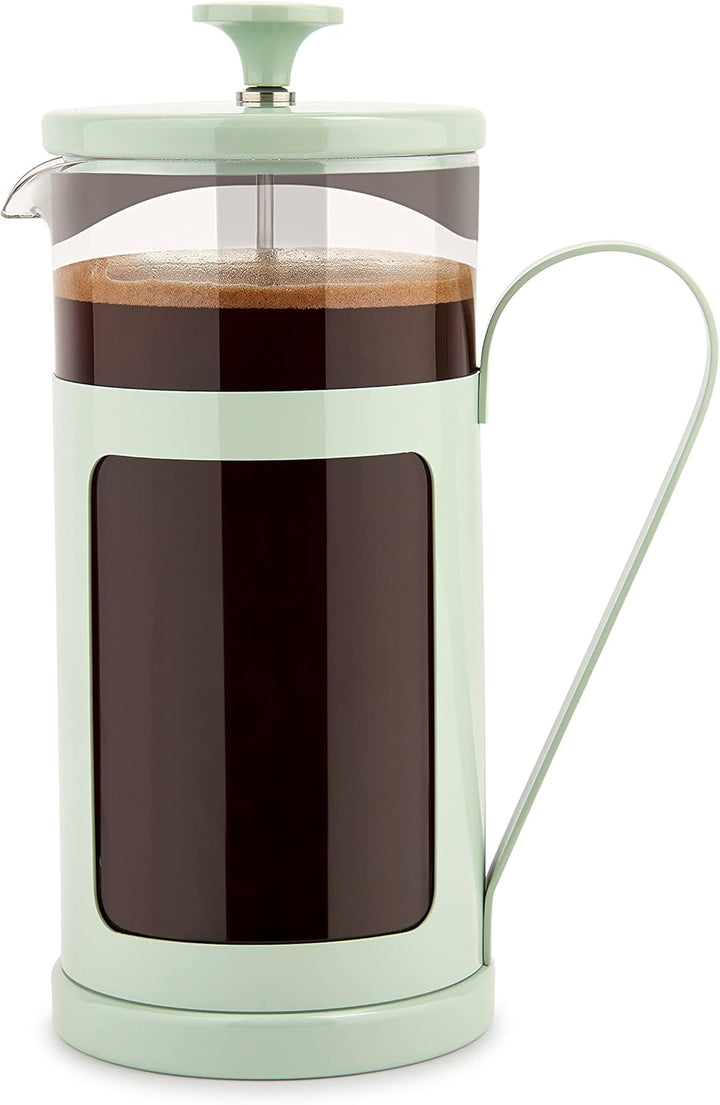 La Cafetière Monaco Kaffeebereiter aus Edelstahl, 8 Tassen, Minzgrün, in Geschenkbox, Mint, Mint