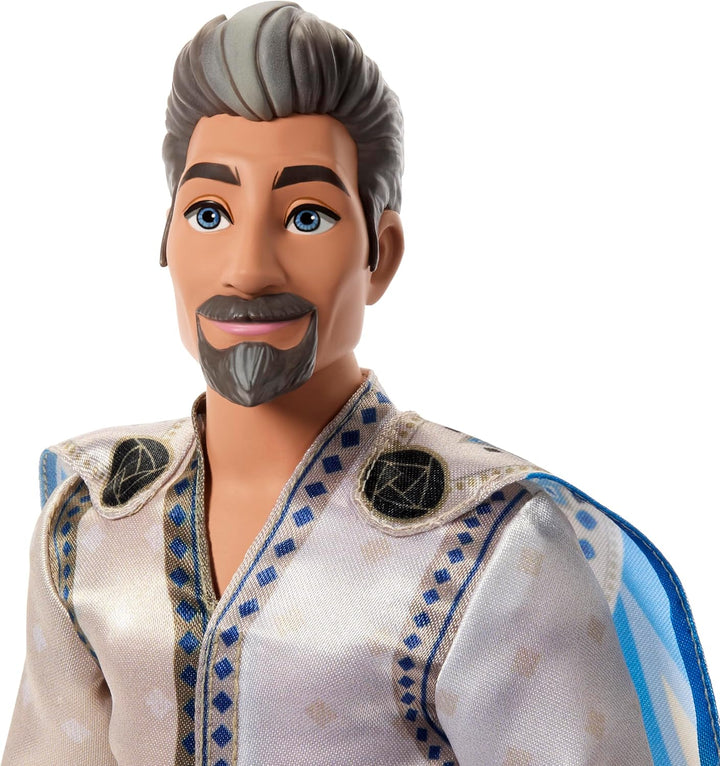 Mattel Disneys Wish, König Magnifico und Königin Amaya von Rosas, 2er-Pack, posierbare Modepuppen mi