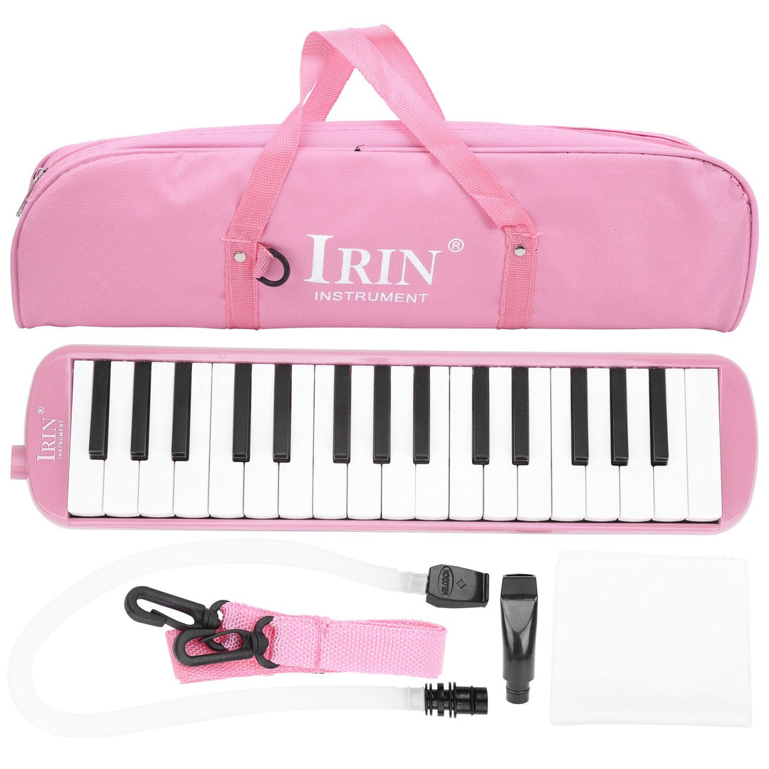 Melodica Melodica mit tragegurt Rosa Melodicas, 32 Tasten Klavierstil Tragbare Melodica für Kinder u