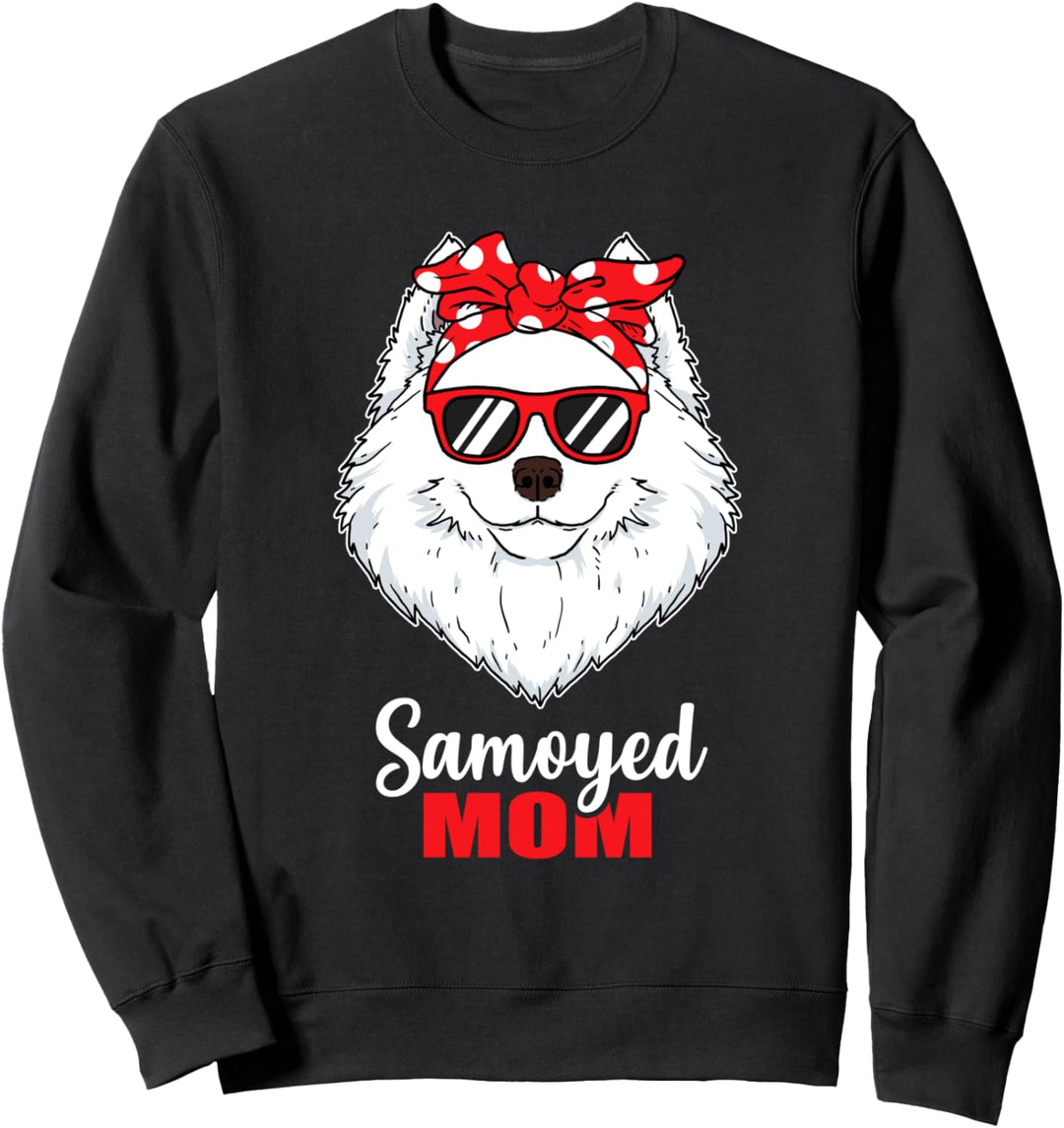 Lustiges Hunde Mama Geschenk Frauchen Samojede Hund Sweatshirt