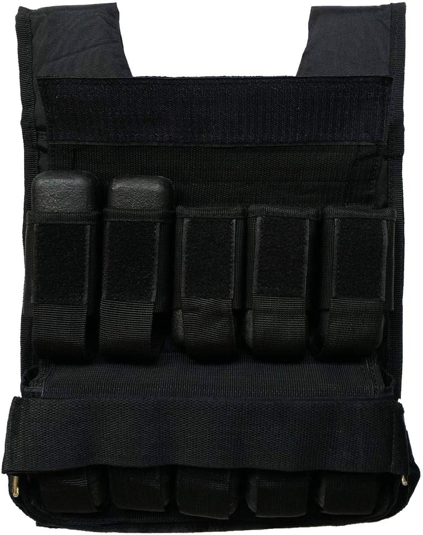 Strength Shop Schwerlast Gewichtsweste, Beladbar 1-20 kg - Trainings Weight Vest Adjustable - Pullup