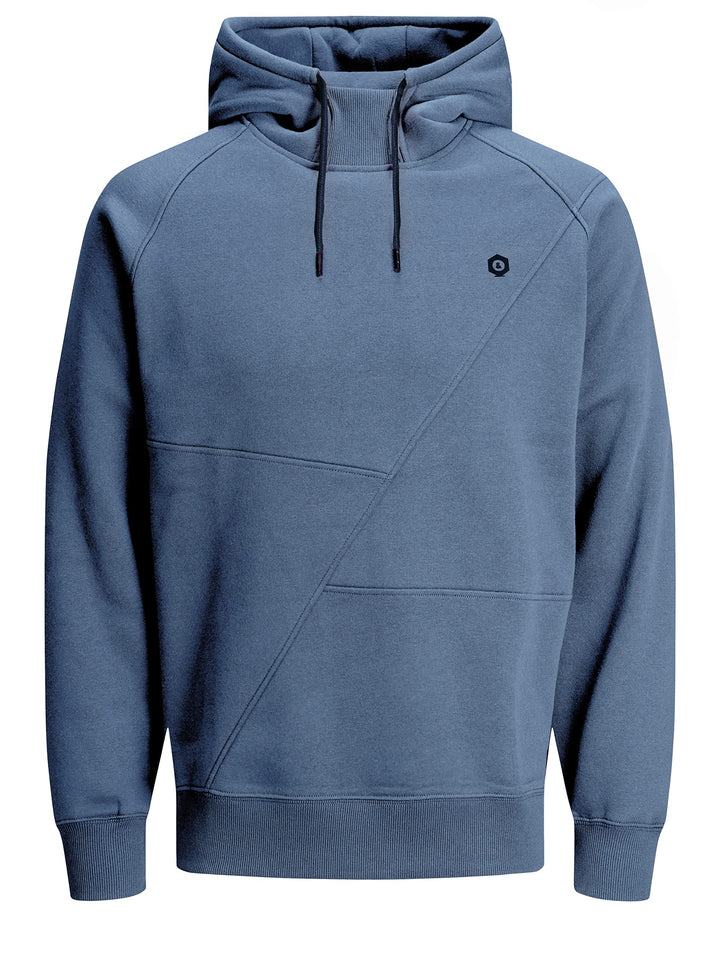 JACK &amp; JONES Male Sweatshirt Detaillierter S China Blue, Detail Navy Blazer, S China Blue, Detail Na